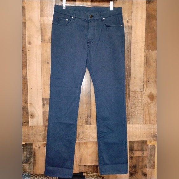 NWT Versace Collection "Trend" Mens Blue Pants Size 34 Straight Leg - Picture 2 of 11